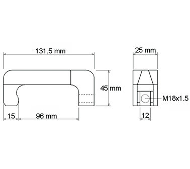 Injektor Abziehvorrichtung Haken, 12 mm