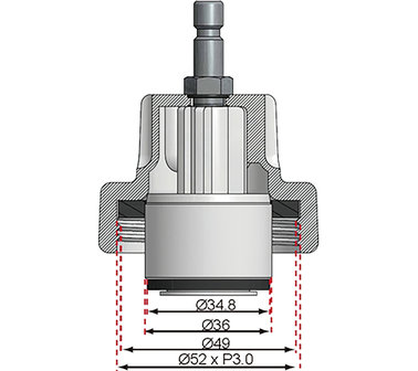 Adapter Nr. 12 f&uuml;r Art. 8027, 8098 f&uuml;r Ford Mondeo, Land Rover, Opel, Ssangyong