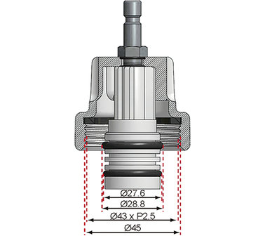 Adapter Nr. 16 f&uuml;r Art. 8027, 8098 f&uuml;r Mercedes-Benz