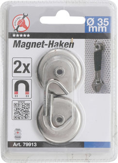Magnethaken um Durchmesser 34 mm 2 Stck