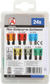 PKW-Sicherungs-Sortiment 24-tlg