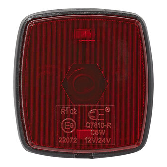 Begrenzungsleuchte rot 65x60mm PM