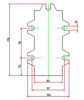 Bohrer-Kreuztisch 120mm