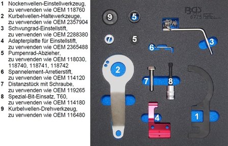 Motor-Einstell-Werkzeug-Satz fur BMW und MINI, 1.5 &amp; 2.0L Diesel