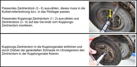 Kupplungs-Zentrierwerkzeug-Satz fur LKW 6 tlg