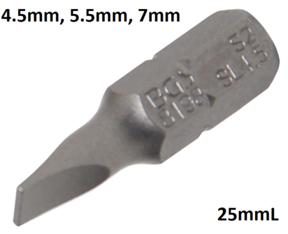 Bit Antrieb Au&szlig;ensechskant 6,3mm (1/4) Schlitz