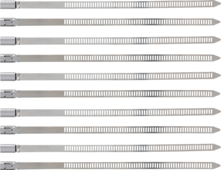 Kabelbinder-Sortiment rostfrei 7 x 200 mm 10-tlg