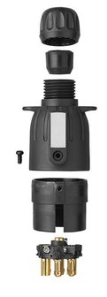 7-poliger PVC-Stecker mit Magnet