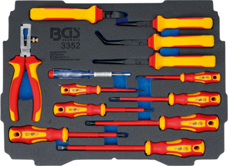 Schaumeinlage fur Art. BOXSYS1 &amp; 2: VDE-Zangen-/ Schraubendreher-Satz 13-tlg