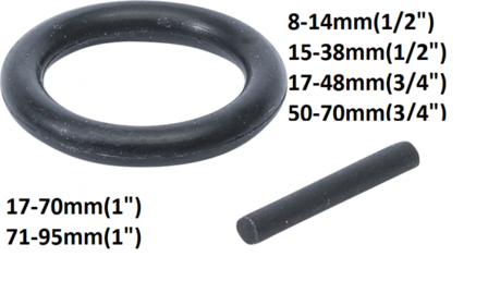O-Ring &amp; Sicherungsstift-Satz 12,5 mm (1/2) SW
