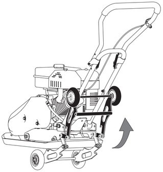 Ruttelplatte mit Benzinmotor 8.2kn