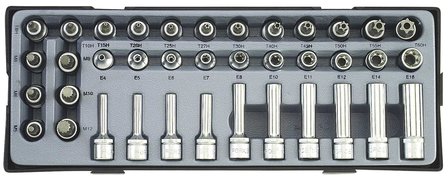 3/8 Torx Steckschl&uuml;ssel Spezialsatz 38 tlg