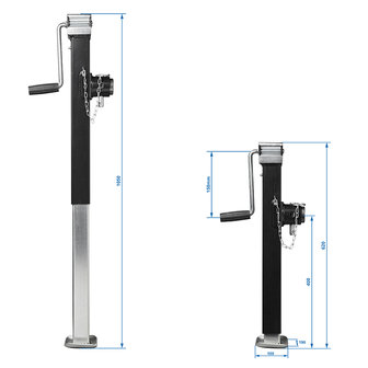 Abstellstutze ausdrehbar Heavy Duty SH62/5000