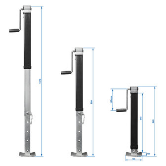 Stutzbein  ausziehbar  Heavy Duty SH64 7000