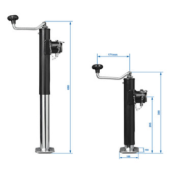 Stutzbein  ausziehbar  Heavy Duty TH39 2000