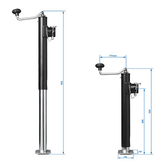 Stutzbein  ausziehbar  Heavy Duty TH52 5000