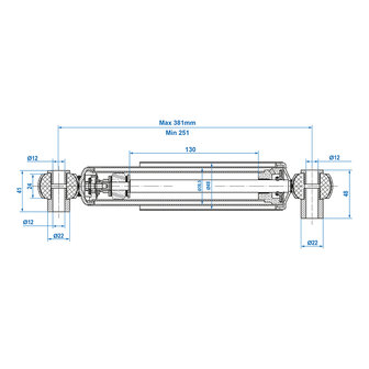 Sto&szlig;dampfer 900kg CC=250-380 Set von 2 Stuck