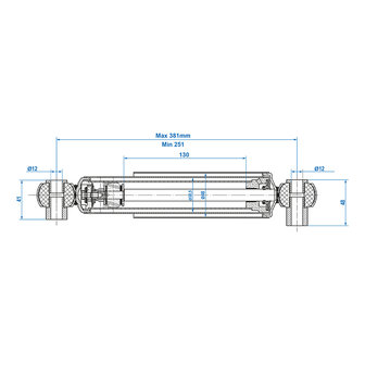 Sto&szlig;dampfer 900-1300kg CC 250-380 - Satz mit 2 Stuck