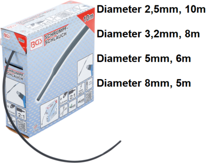 Schrumpfschlauch-Box schwarz