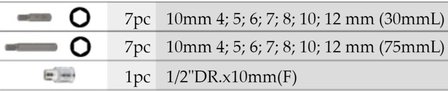 Bit-Set Inbus 15 Teile