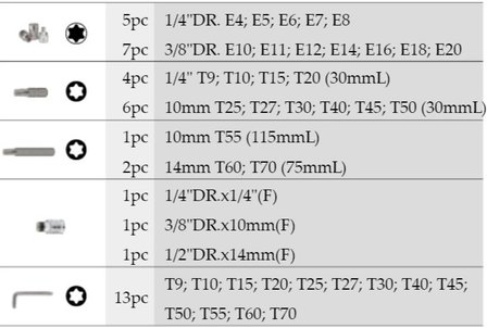 Bit Satz Torx 41 tlg