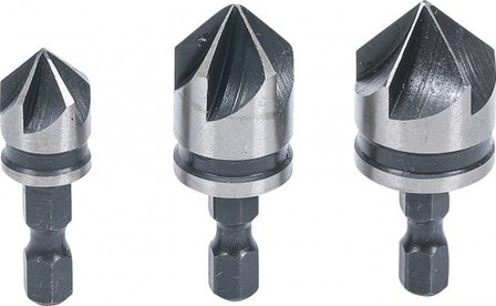 Senker-Bit-Satz HSS Antrieb 6,3 mm (1/4) 12 - 16 - 19 mm 3-tlg