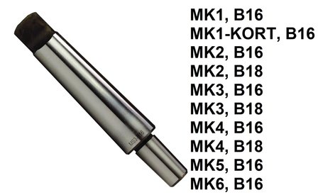 Bohrerhaltestift mit Morsekegelaufnahme DIN228