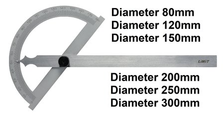 Gradbogen / Gradmesser 180&deg;