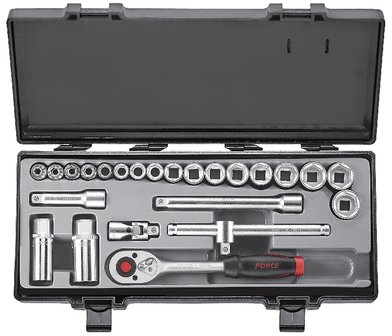 3/8 Steckschlussel-Satz Spline-Profil 24-teilig