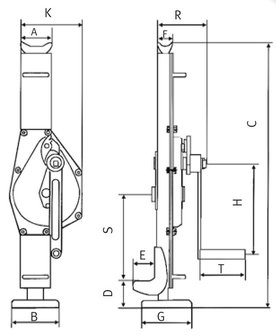 Hubkraft 3 Tonnen, 21,00 kg