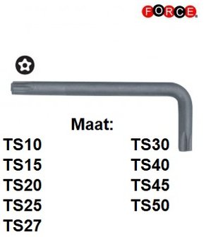 Winkeltorx TS 5-seitiger Schlusselsatz