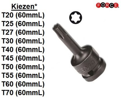 Schlagschrauber Biteins&auml;tze Torx 1/2 (aus einem St&uuml;ck)