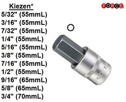 Biteins&auml;tze Innensechskant 1/2 (55mmL)