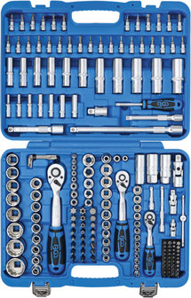 Steckschl&uuml;ssel-Satz Zw&ouml;lfkant Antrieb 6,3mm (1/4) / 10mm (3/8) / 12,5 (1/2) 192-tlg