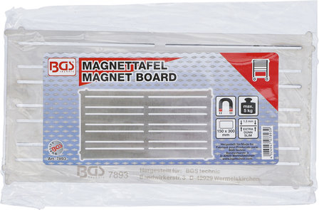 Magnettafel Stahl extra flach 300 x 150 mm