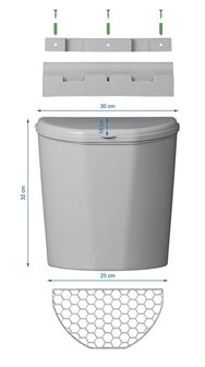 Abfalleimer mit Deckel 10L fur Caravan Wohnmobil
