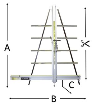 Apollo axl 1,65m Vertikalformatschneider