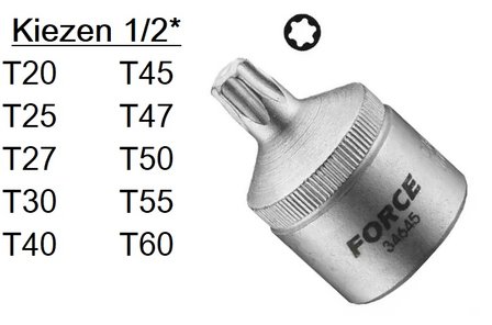 Biteins&auml;tze Torx 1/2 (aus einem St&uuml;ck)