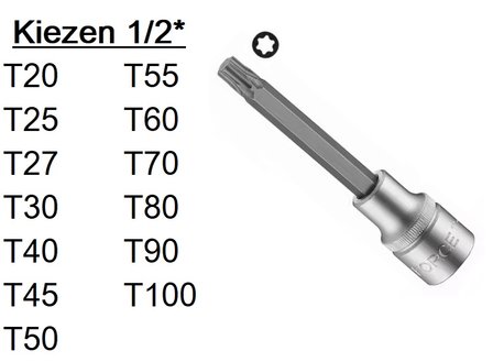 Biteins&auml;tze Torx 1/2 (100mmL)