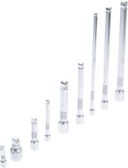 Kippverl&auml;ngerungs-Satz 6,3 mm (1/4), 10 mm (3/8), 12,5 mm (1/2) 9-tlg