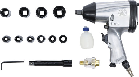 Druckluft-Schlagschrauber mit Werkzeugsatz 12,5 mm (1/2) 312 Nm 16-tlg