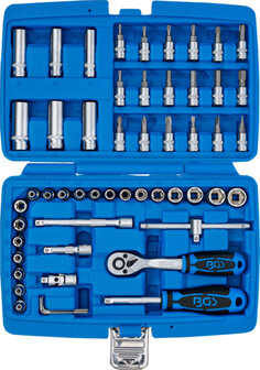 Steckschl&uuml;ssel-Satz Antrieb 6,3 mm (1/4) 53-tlg