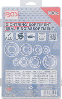 Dichtring-Sortiment Aluminium 300-tlg