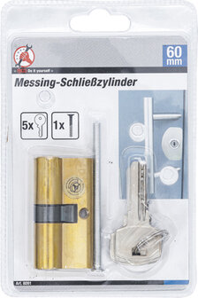 Messing-Schlie&szlig;zylinder, 60 mm