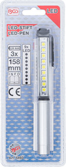 Aluminium-LED-Stift mit 9 LEDs