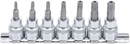 7-teiliges 3/8 Bit Sockel Set, T-Star (Tamperproof) (f&uuml;r Torx), T15-T50