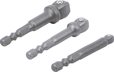 Bohrmaschinen-Kippadapter-Satz Antrieb Au&szlig;ensechskant 6,3 mm (1/4) 3-tlg