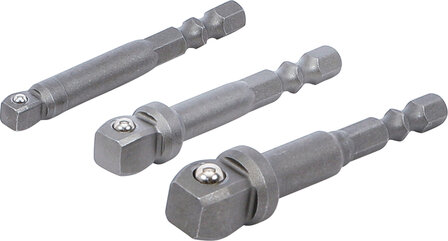 Bohrmaschinen-Kippadapter-Satz Antrieb Au&szlig;ensechskant 6,3 mm (1/4) 3-tlg