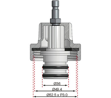 Adapter 21 fur Art. 8027, 8098 fur Fiat, Opel, Saab