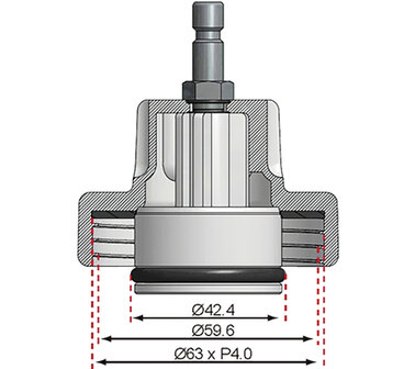 Adapter Nr. 13 f&uuml;r Art. 8027, 8098 f&uuml;r Chrysler, Mercedes-Benz